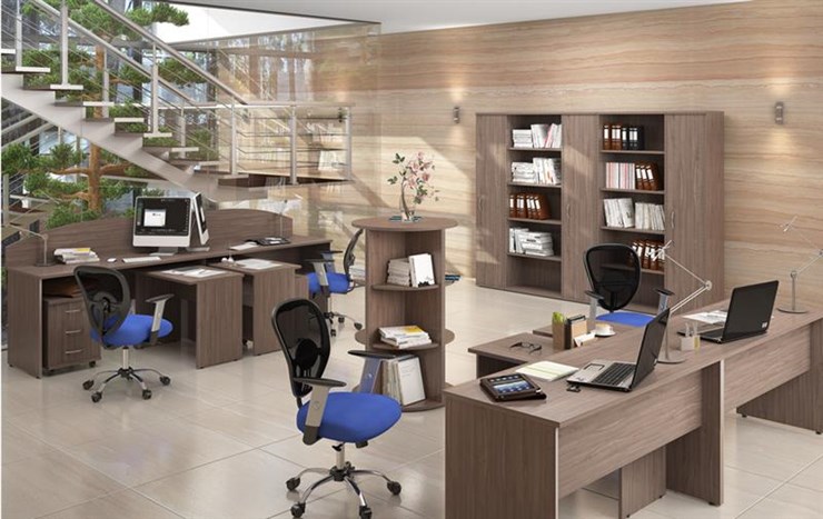 Набор мебели в офис IMAGO три стола, 2 шкафа, стеллаж, тумба в Курске - изображение 6